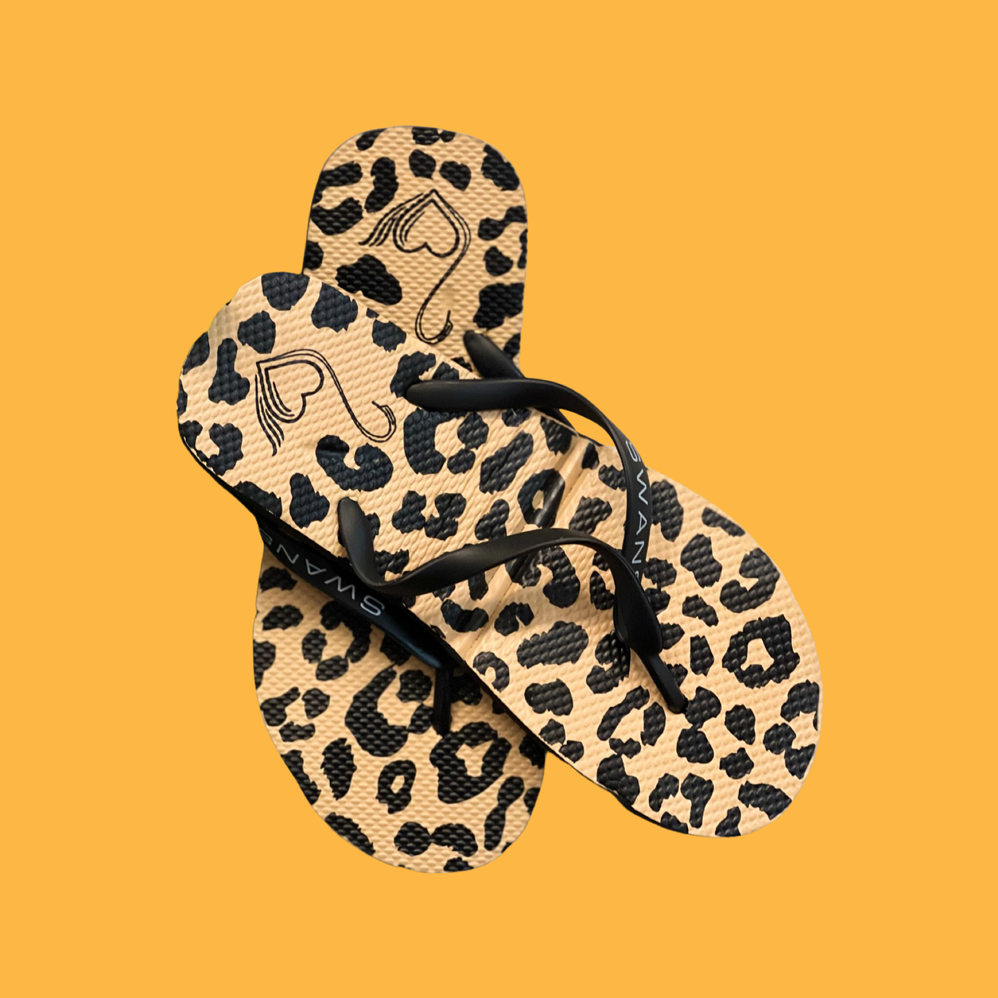 SWANS FOLDABLE FLIP FLOP- LEOPARD